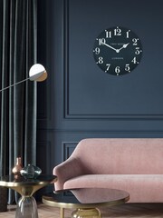 Thomas Kent Clocks Blue Classic Arabic Ink Large Wall Clock - Image 1 of 5