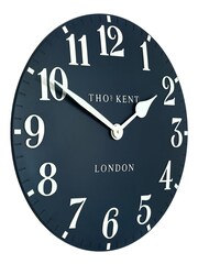 Thomas Kent Clocks Blue Classic Arabic Ink Large Wall Clock - Image 3 of 5
