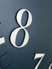 Thomas Kent Clocks Blue Classic Arabic Ink Large Wall Clock - Image 4 of 5