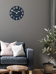Thomas Kent Clocks Blue Classic Arabic Ink Small Wall Clock - Image 1 of 5
