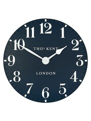 Thomas Kent Clocks Blue Classic Arabic Ink Small Wall Clock - Image 2 of 5