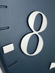 Thomas Kent Clocks Blue Classic Arabic Ink Small Wall Clock - Image 5 of 5