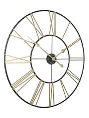 Thomas Kent Clocks Green Summer House Green and Gold Oversized Skeleton Wall Clock - Image 3 of 4