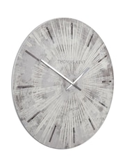 Thomas Kent Clocks Silver Starburst Oversized Wall Clock - Image 3 of 5