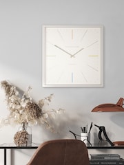 Thomas Kent Clocks White Editor Salt Large Wall Clock - Image 1 of 4