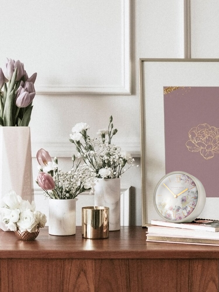 Thomas Kent Clocks Grey Mini Crofter Mantel Clock - Image 1 of 2 Thomas Kent Clocks Grey Mini Crofter Mantel Clock - Image 1 of 2