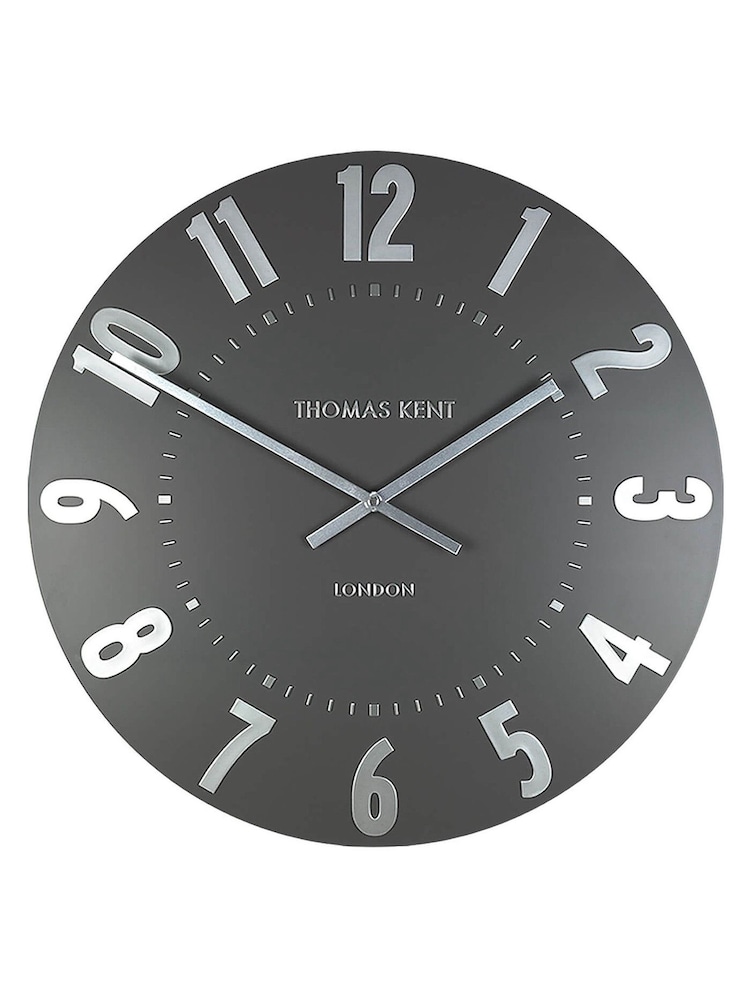 Thomas Kent Clocks Grey Mulberry Graphite Large Wall Clock - Image 2 of 3