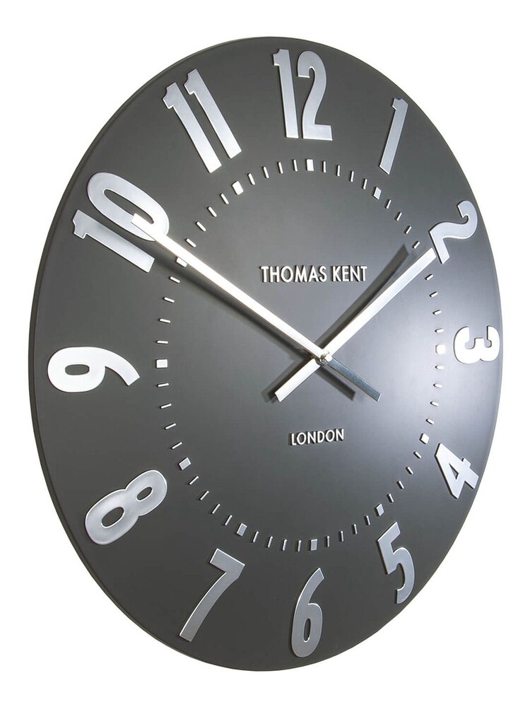 Thomas Kent Clocks Grey Mulberry Graphite Large Wall Clock - Image 3 of 3