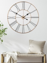 Thomas Kent Clocks Copper Summer House Oversized Wall Clock - Image 1 of 4