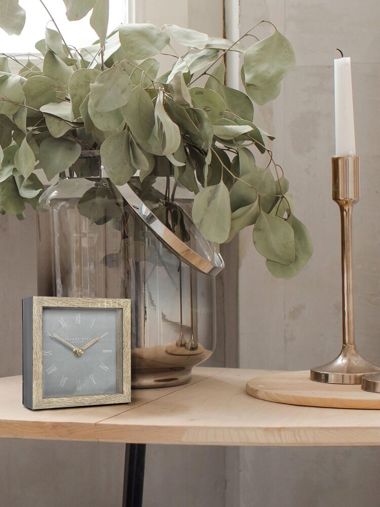Thomas Kent Clocks Grey Nordic Cement Mantel Clock - Image 1 of 2