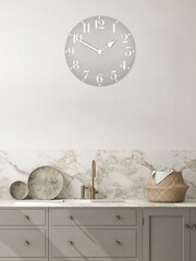 Thomas Kent Clocks Grey Classic Arabic Large Wall Clock - Image 1 of 3