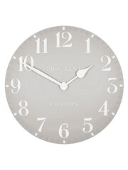 Thomas Kent Clocks Grey Classic Arabic Large Wall Clock - Image 2 of 3