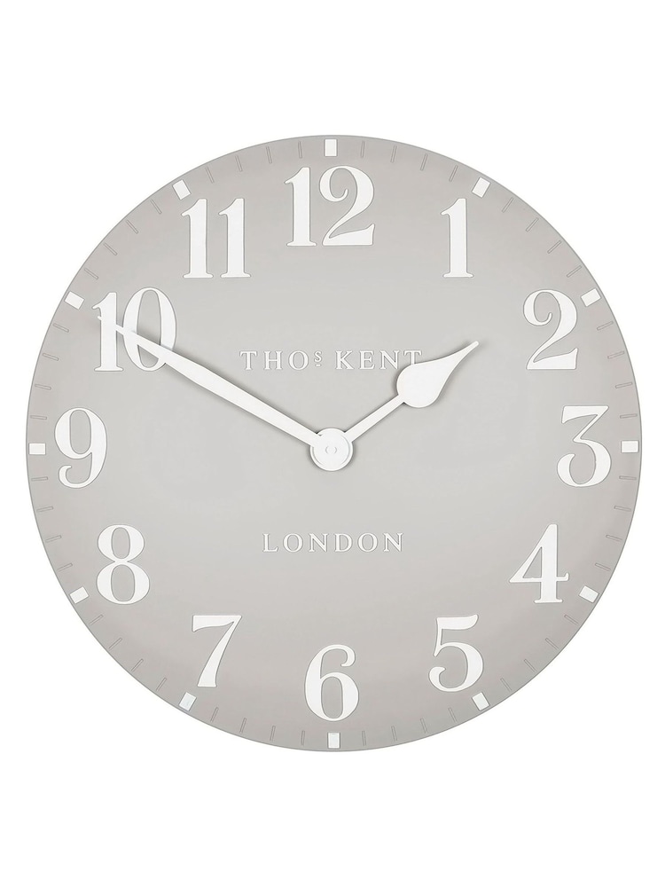 Thomas Kent Clocks Grey Classic Arabic Large Wall Clock - Image 2 of 3
