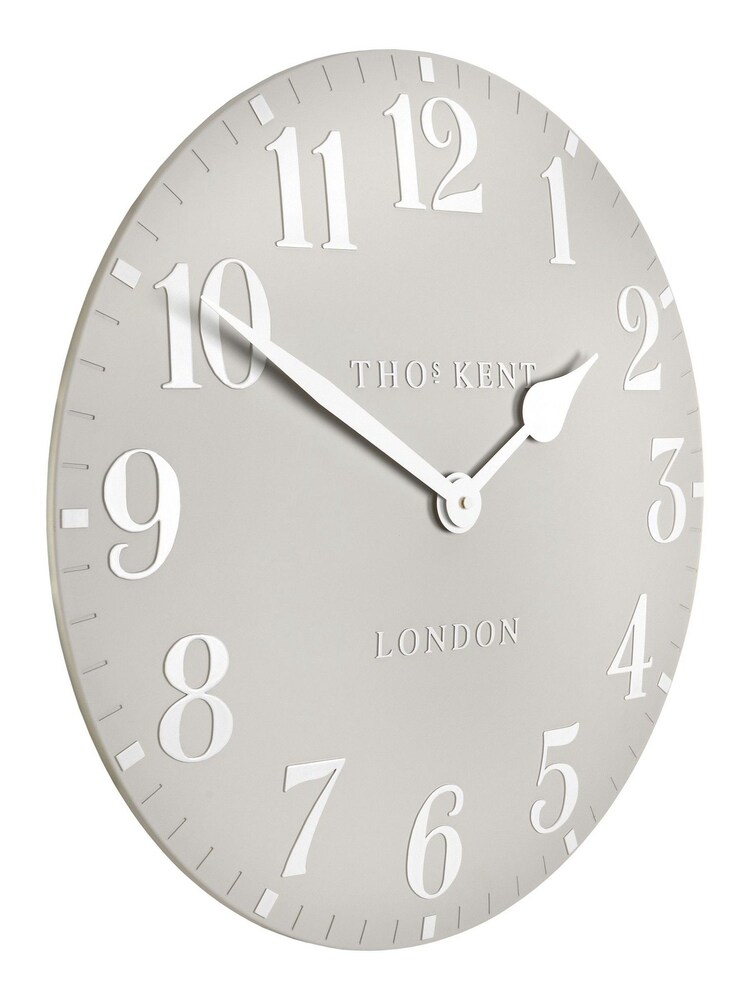 Thomas Kent Clocks Grey Classic Arabic Large Wall Clock - Image 3 of 3