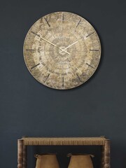 Thomas Kent Clocks Gold Starburst Oversized Wall Clock - Image 1 of 4