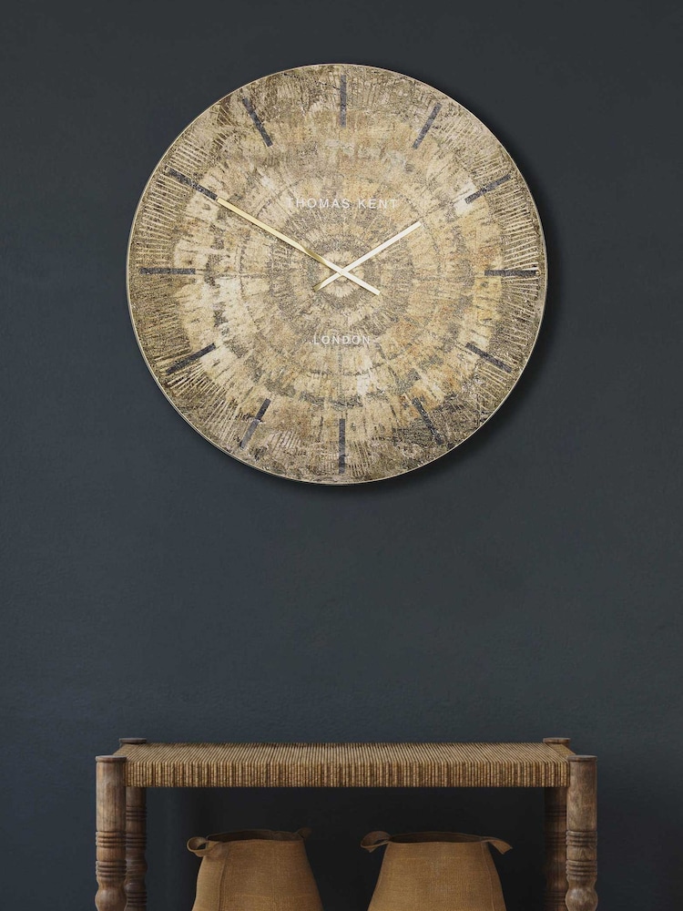 Thomas Kent Clocks Gold Starburst Oversized Wall Clock - Image 1 of 4
