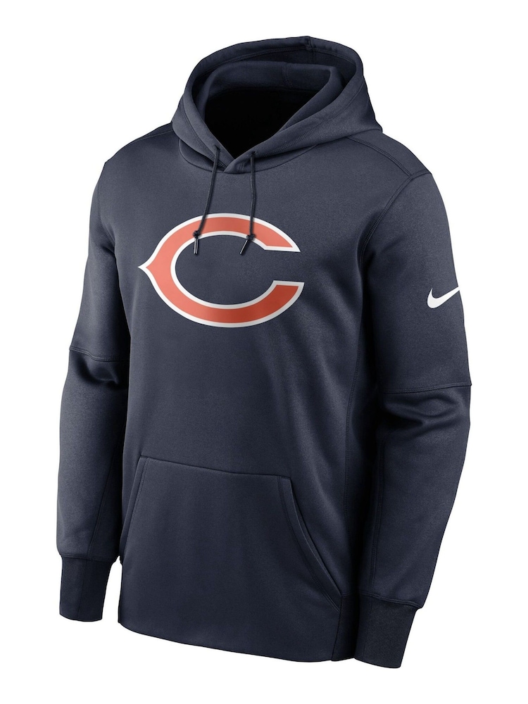 Nike Black NFL Fanatics Chicago Bears Nike Prime Logo Therma Pullover Hoodie - Image 2 of 3