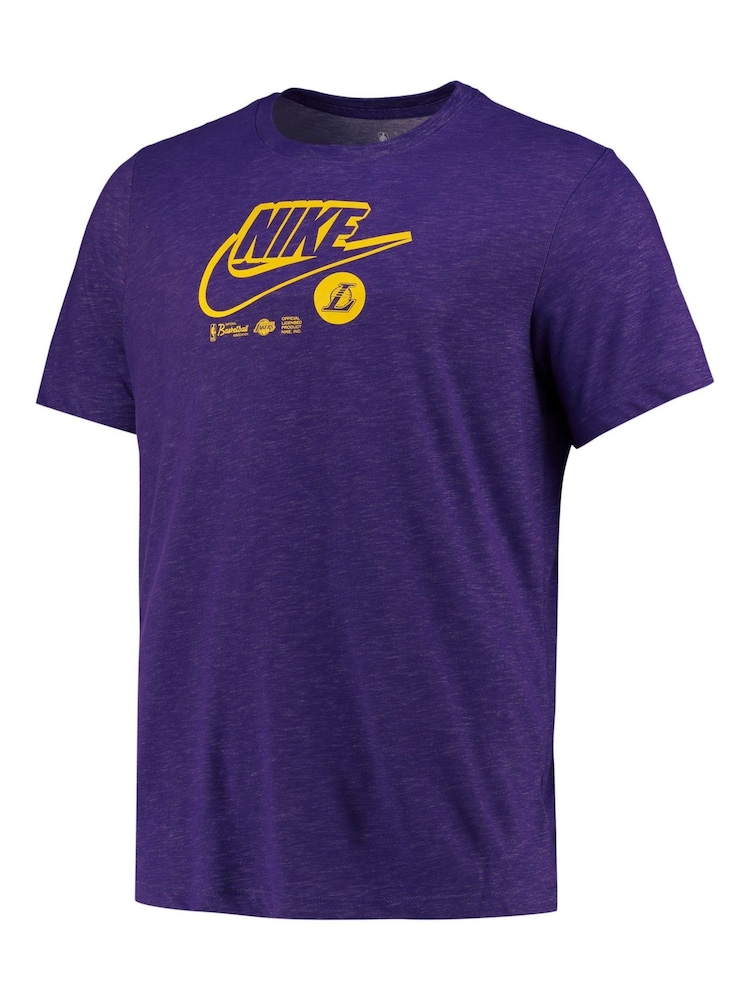Nike Purple Fanatics Los Angeles Lakers Nike Essential Logo T-Shirt - Image 2 of 3