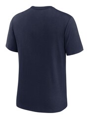 Nike Blue NFL Fanatics New England Patriots Nike Historic Tri-Blend T-Shirt - Image 2 of 3
