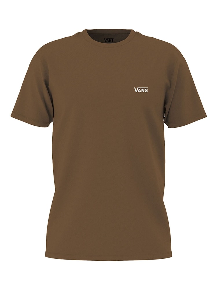 Коричневый - Vans Мужской левый ящик с логотипом 100% хлопок футболка - Image 1 of 2