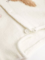 Ecru White Embroidered Bunny Baby Knitted Cardigan (0mths-3yrs) - Image 6 of 6