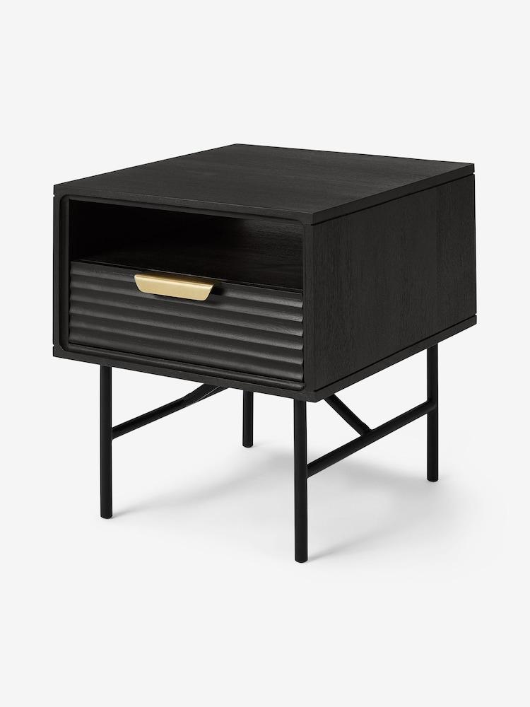 MADE.COM Charcoal Haines Bedside Table - Image 2 of 4