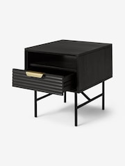 MADE.COM Charcoal Haines Bedside Table - Image 3 of 4