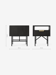 MADE.COM Charcoal Haines Bedside Table - Image 4 of 4