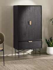 MADE.COM Charcoal Haines Tall Cabinet - Image 2 of 5