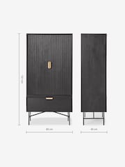MADE.COM Charcoal Haines Tall Cabinet - Image 5 of 5