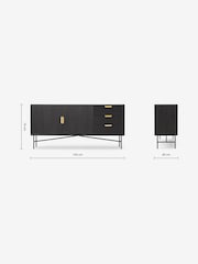 MADE.COM Charcoal Haines Sideboard - Image 4 of 4