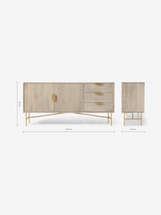 MADE.COM Grey Haines Sideboard - Image 3 of 3