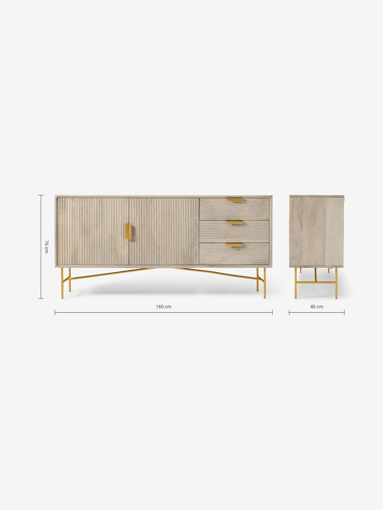 MADE.COM Grey Haines Sideboard - Image 3 of 3