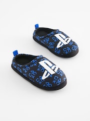 Black PlayStation Sporty Mule Slippers - Image 1 of 4