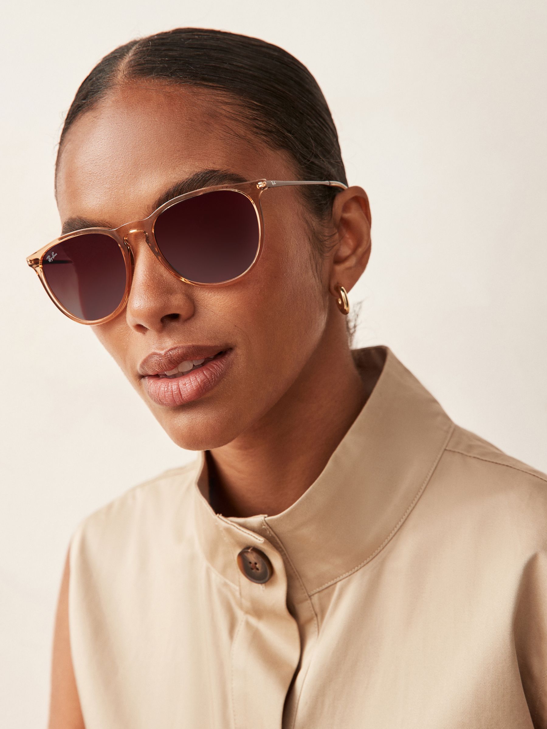 Erika Buy Ray-Ban Transparent Brown Erika Sunglasses from Next Netherlands