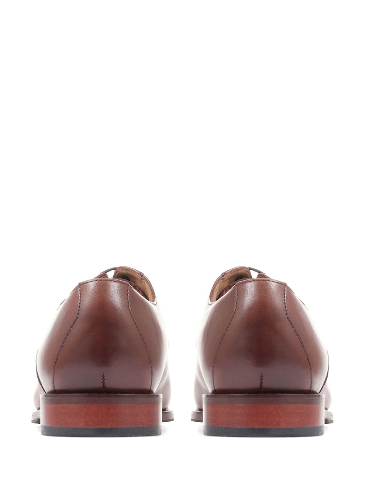 Jones Bootmaker Brown Wide Fit Men’s Leather Lace Smart Shoes - Image 4 of 6