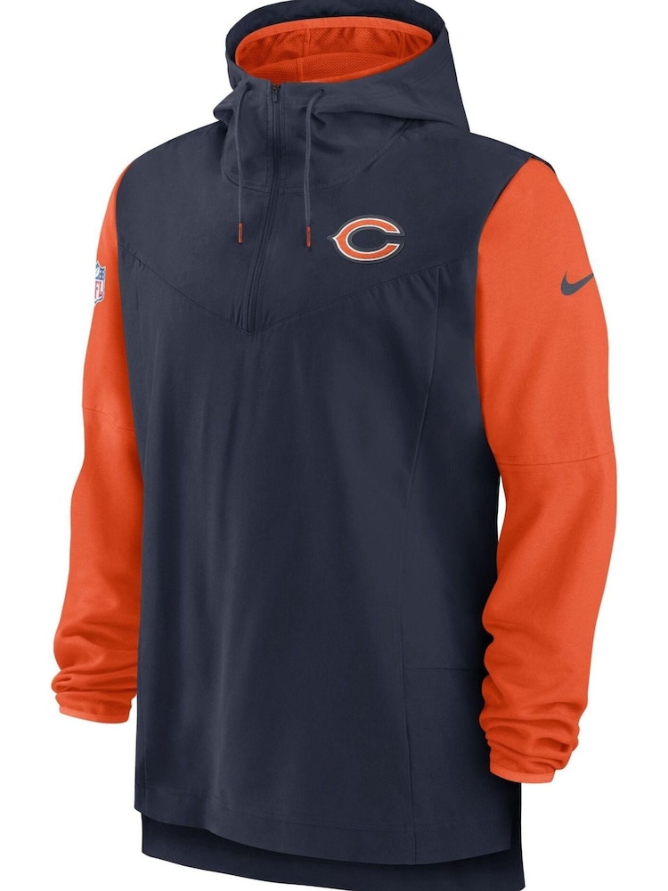 Nike Blue NFL Fanatics Chicago Bears Sideline Player Lightweight Jacket - Image 2 of 3