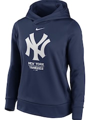 Nike Blue Fanatics Womens New York Yankees Nike Alternate Logo Performance Therma Pullover Hoodie Womens - Image 2 of 3