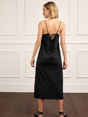 Black Jersey Cami Midi Dress - Image 2 of 3
