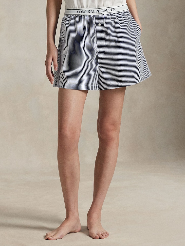 Polo Ralph Lauren Blue Shirting Stripes Sleep Pyjamas - Image 2 of 4 Polo Ralph Lauren Blue Shirting Stripes Sleep Pyjamas - Image 2 of 4