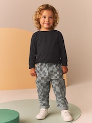Black/White Plain Long Sleeve T-Shirts 5 Pack (3mths-7yrs) - Image 4 of 4