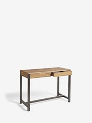 Dark Natural Bronx Oak Effect 2 Seater Storage Bar Table - Image 7 of 10