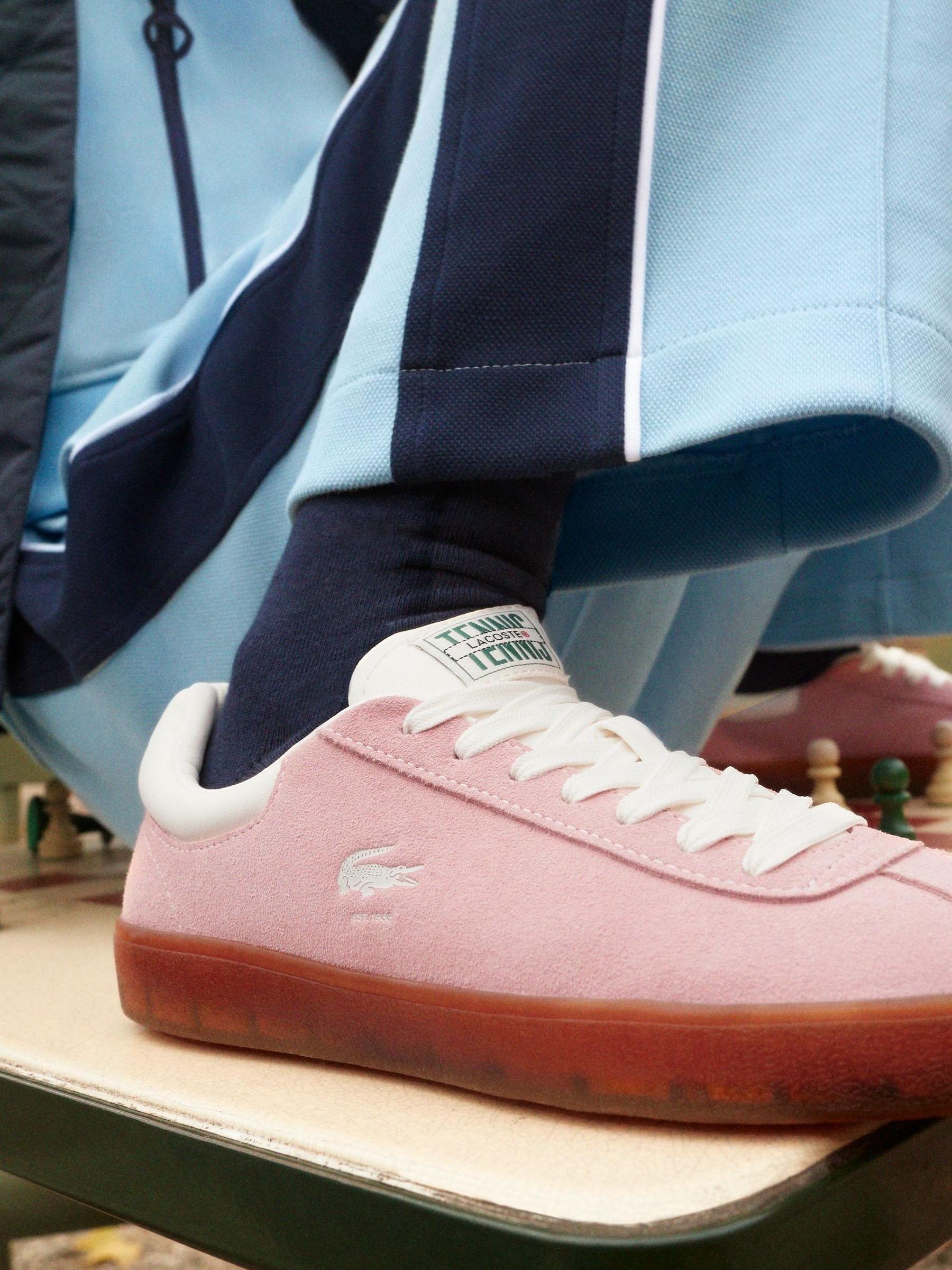 Womens pink lacoste trainers 2025