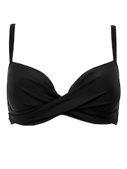 Pour Moi Black Free Spirit Lightly Padded U/W Twist Front Top - Image 4 of 5