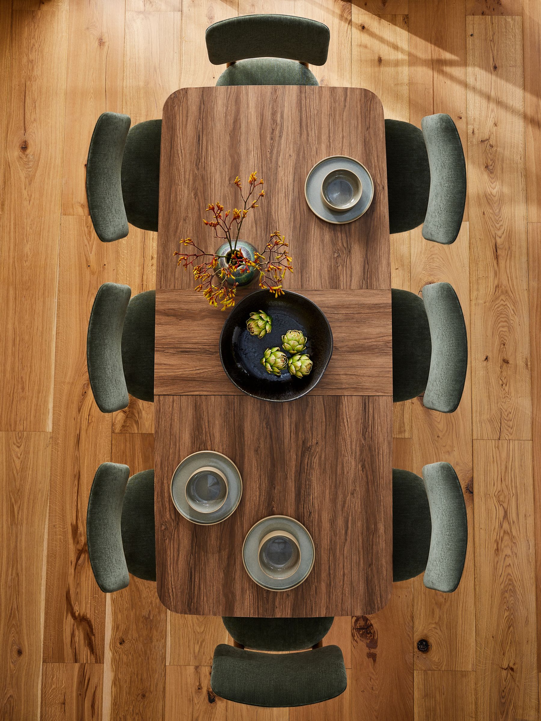 Buy Walnut Effect Jackson 6 to 8 Seat Extending Dining Table from