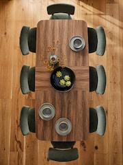 Walnut Effect Jackson 6 to 8 Seat Extending Dining Table - Image 7 of 10