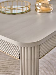 Light Grey 6 to 8 Seater Extendable Dining Table - Image 2 of 8