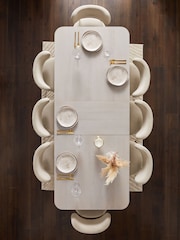 Light Grey 6 to 8 Seater Extendable Dining Table - Image 3 of 8