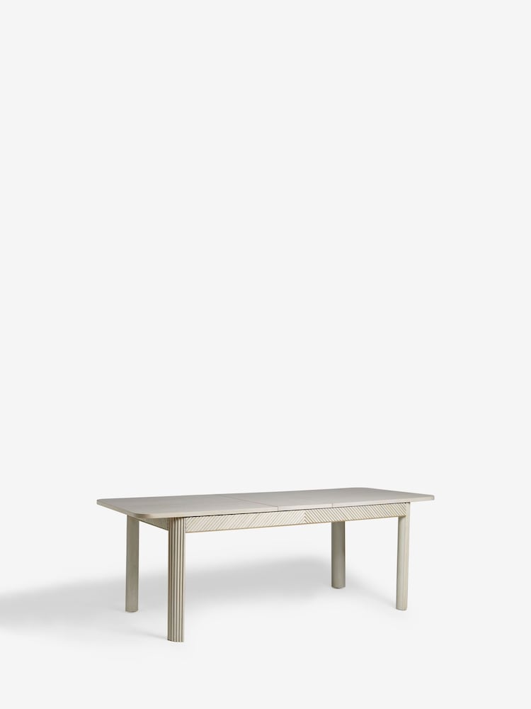 Light Grey 6 to 8 Seater Extendable Dining Table - Image 8 of 8