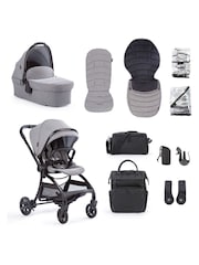 Junior Jones Grey Marl Aylo Luxury Stroller Bundle - Image 1 of 6